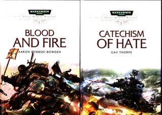 Item #1023 Lot of 6 Warhammer 40K books - Blood and Fire - Armour of Faith - Catechism of Hate -...