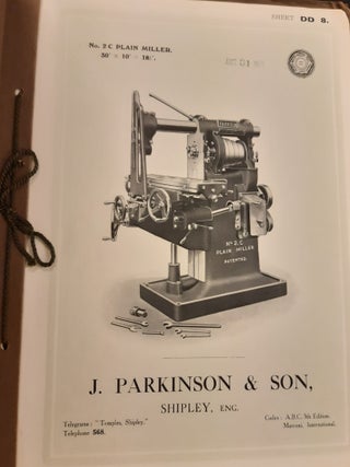 J.Parkinson & Son, Shipley, England - catalogue of milling machines