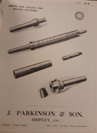 J.Parkinson & Son, Shipley, England - catalogue of milling machines