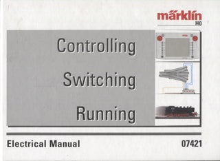 Item #1537 Controlling : Switching : Running : Electrical manual - Märklin