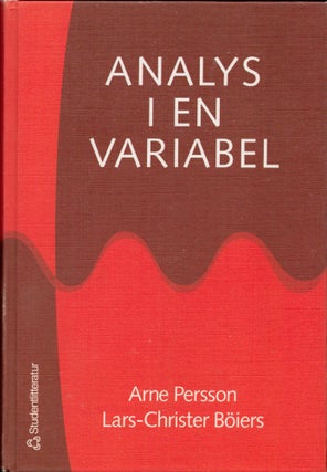 Item #2036 Analys i en variabel. Arne Persson - Lars-Christer Böiers