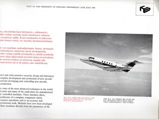 Visit of the President of Finland, Wednesday, 16th July, 1969 - Hawker Siddeley Aviation Company