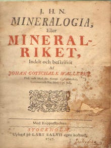 Mineralogia, eller mineralriket indelt och beskrifvit