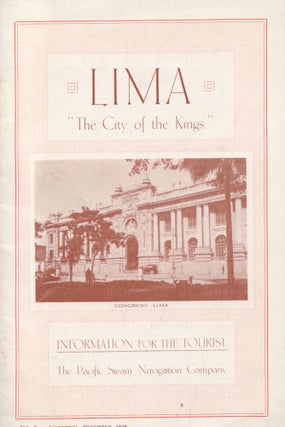 Item #2734 Lima : "The City of the Kings" : Information for the Tourist