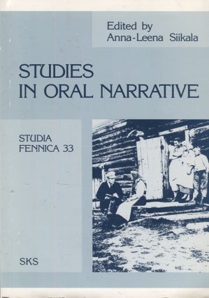 Item #3198 Studies in Oral Narrative. Anna-Leena Siikala