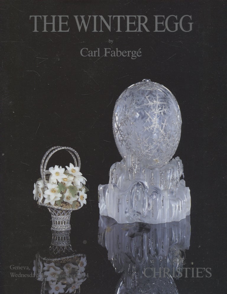Item #367 The Winter Egg by Carl Fabergé : Geneva, Wednesday, 16 November 1994 : Christie's. Carl Fabergé.