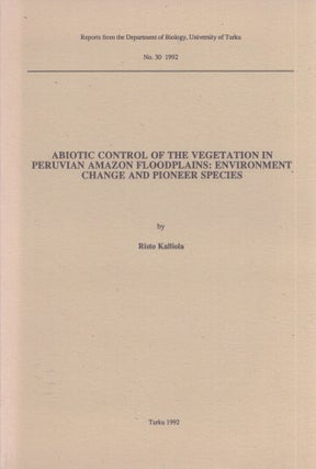 Item #3693 Abiotic Control of the Vegetation in Peruvian Amazon Floodplains : Environment Change...