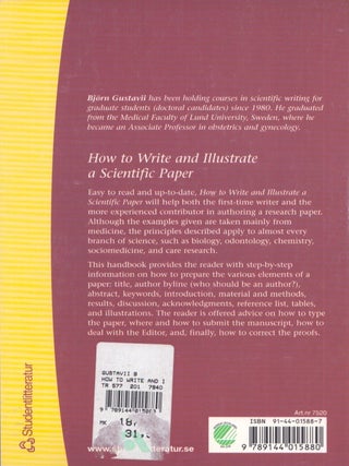 How to Write and Illustrate a Scientific Paper