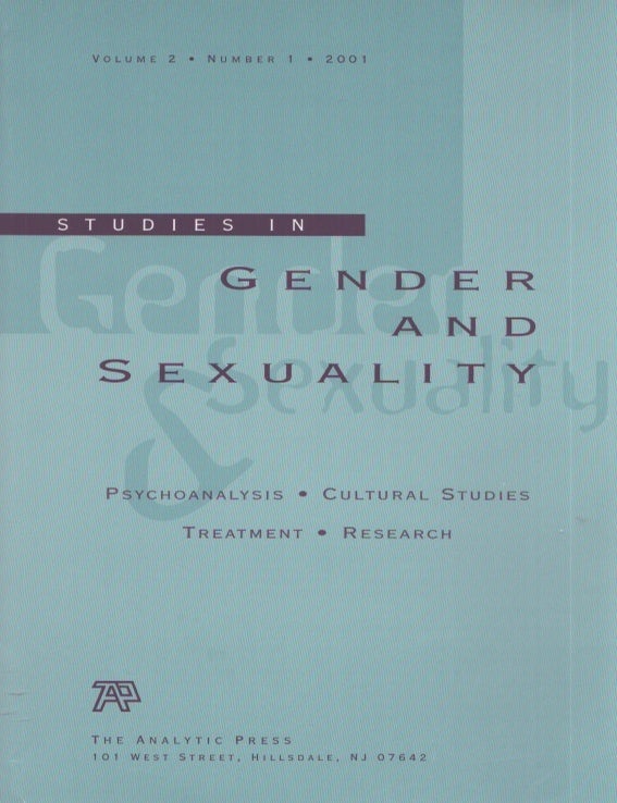 Item #3745 Studies in Gender and Sexuality : Volume 2, No. 1. Ken Corbett, Virginia Goldner.