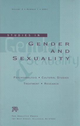 Item #3745 Studies in Gender and Sexuality : Volume 2, No. 1. Ken Corbett, Virginia Goldner