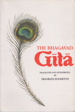 Item #4014 The Bhagavad Gita. Franklin Edgerton