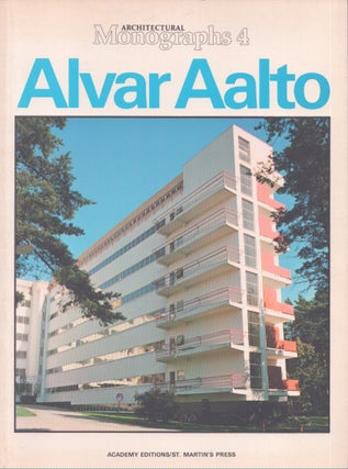 Item #4406 Alvar Aalto (Architectural Monographs No 4). David Dunster