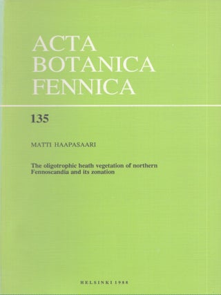 Item #4508 The Oligotrophic Heath Vegetation of Northern Fennoscandia and Its Zonation. Matti...