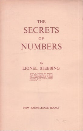 Item #4560 The Secrets of Numbers. Lionel Stebbing