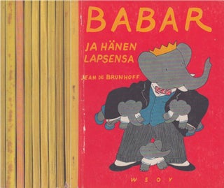 Item #4880 Lot of Babar the Elephant books (Finnish edition). Jean de Brunhoff