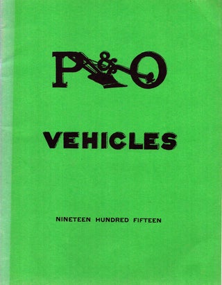 Item #4906 P & O Vehicles, 1915 (Parlin & Orendorff). Parlin, Orendorff