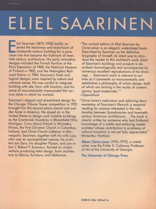 Eliel Saarinen : Finnish-American Architect and Educator