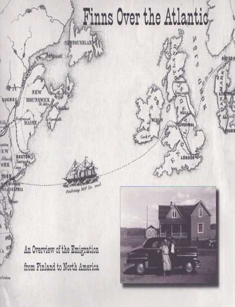 Item #5042 Finns Over the Atlantic : an Overview of the Emigration from Finland to North America. Krister Bj&ouml;rklund.