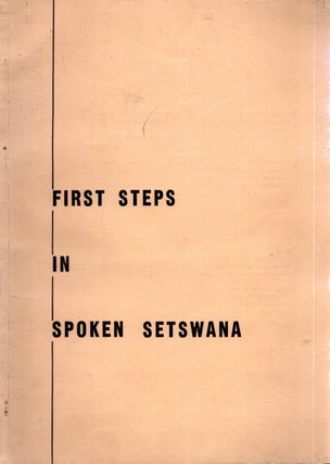 Item #5096 First Steps in Spoken Setswana