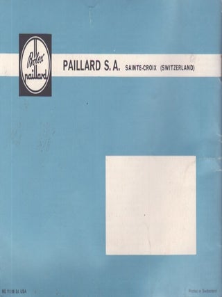 Paillard-Bolex H 16 Rex Camera : Instructions for use