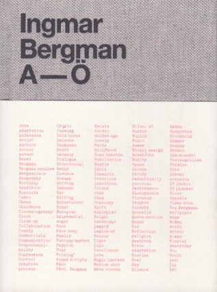Item #5389 Ingmar Bergman A-Ö. Martin Thomasson