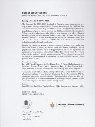 Russia on Our Minds : Russian Security Policy and Northern Europe
