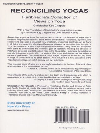 Reconciling Yogas : Haribhadra's Collection of Views on Yoga