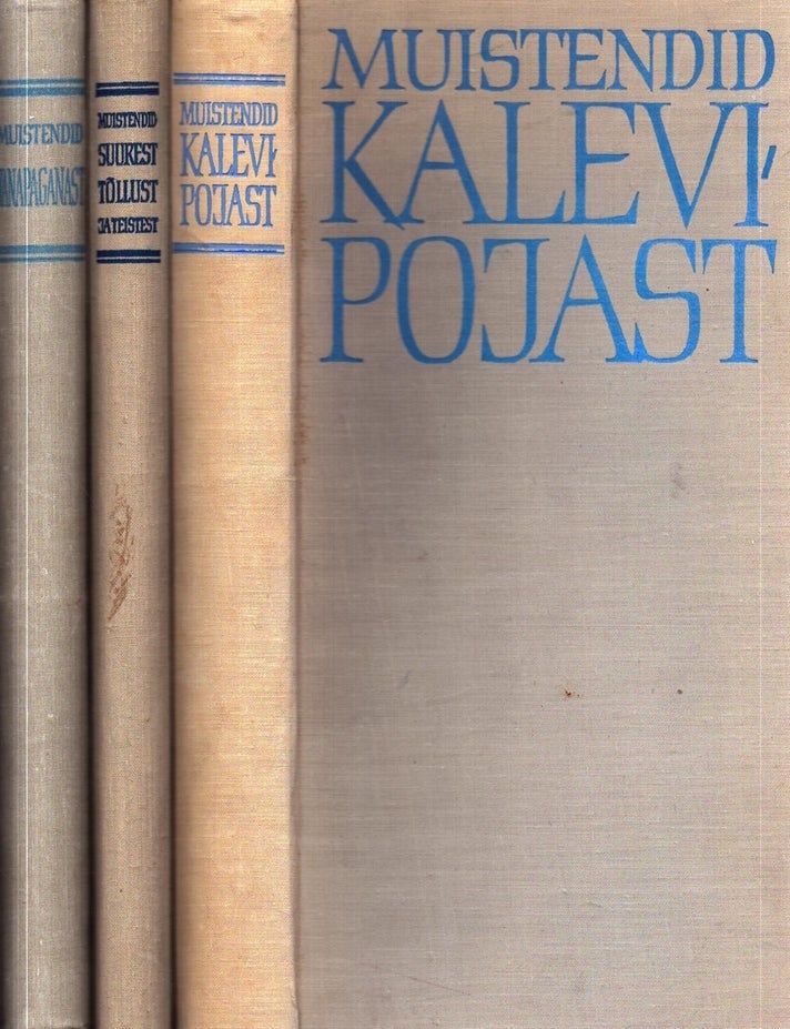 Item #6096 Eesti Muistendid : Hiiu- ja v&auml;gilasmuistendid I-III. E. Laugaste, E. Normann, E. Liiv.