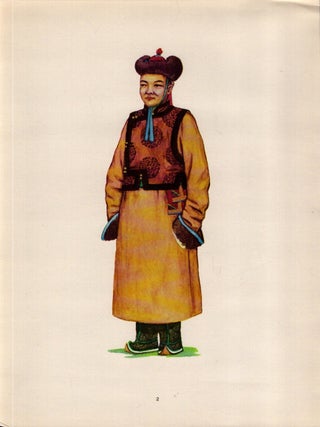 Volkstrachten der Mongolische Volksrepublik MVR = National Costumes of the Mongolian Peoples Republic M.P.R.