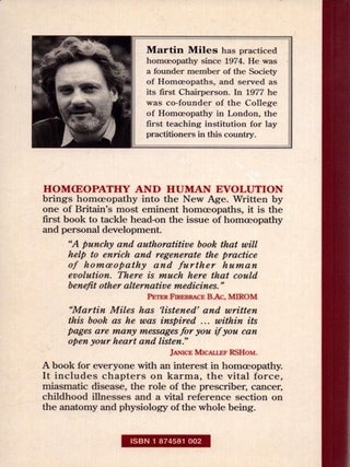 Homoeopathy and Human Evolution