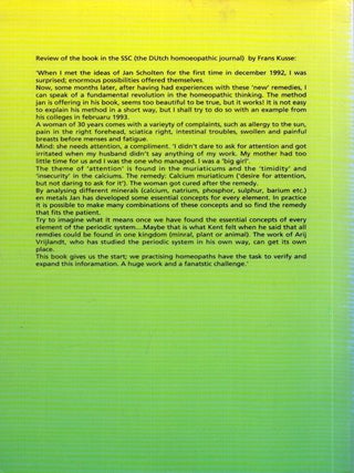 Homoeopathy and Minerals
