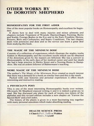 Homeopathy in Epidemic Diseases