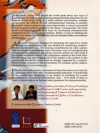 The Dynamics of Learning Entrepreneurship in a Cross-cultural University Context
