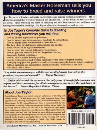 Joe Taylor's Complete Guide to Breeding and Raising Racehorses