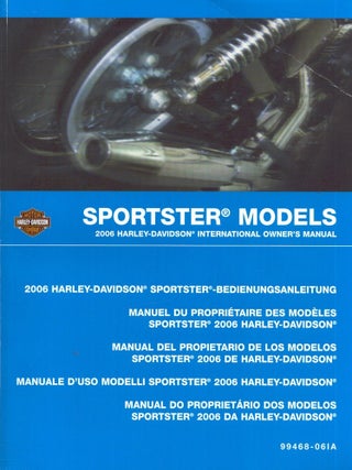 Item #6689 2006 Harley-Davidson International Owner's Manual : Sportster Models 99468-06IA