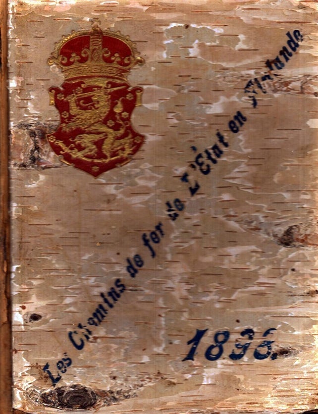 Item #6692 Renseignements sur les chemins de fer de l' &Eacute;tat en Finlande pour l' ann&eacute;e 1898