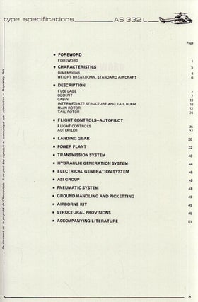 SuperPuma AS 332 L Type Specification