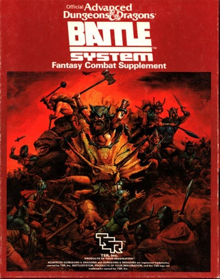 Item #689 Battlesystem : Advanced Dungeons & Dragons : Fantasy Combat Supplement - Boxed set,...