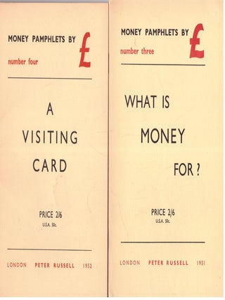 Seven Pamphlets (No. 2-4) and Pamphlets on the New Economics (No. 8)