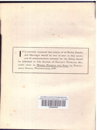 The Peerage, Baronetage, and Knightage of the British Empire : for 1883
