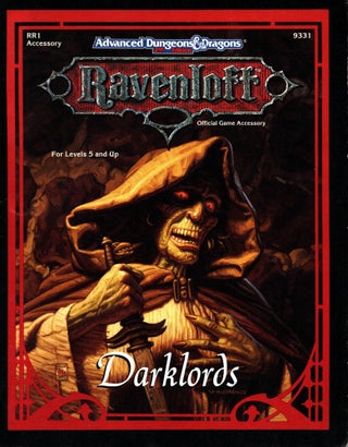 Item #693 Darklords : Ravenloft : Advanced Dungeons & Dragons 2nd Edition - Module RR1. Andria...