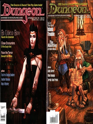 Dungeon Magazine 1998 : Adventures for TSR Role-Playing Games - Full volume, all six issues #66, #67, #68, #69, #70, #71