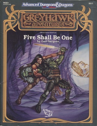 Item #712 Five Shall Be One : Advanced Dungeons & Dragons 2nd Edition : Greyhawk Adventure. Carl...