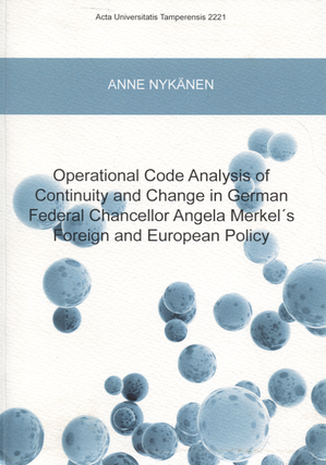 Item #7133 Operational Code Analysis of Continuity and Change in German Federal Chancellor Angela...