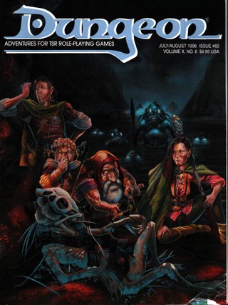 Item #717 Dungeon Magazine : Adventures for TSR Role-Playing Games : July/August 1996 : Issue #60...