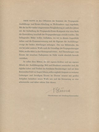 Aus Der Heimat Des PK-Mannes : Rare folder of illustrations given to a German Propaganda Training Officer at Potsdam 1942