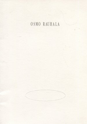 Item #7366 Osmo Rauhala : Vuoden nuori taiteilija 1992 : 25.1.-8.3.1992, Tampereen taidemuseo =...