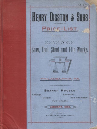 Item #7552 Henry Disston & Sons : Price-List
