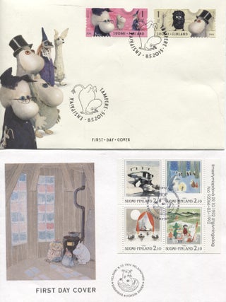 Set of 9 Tove Jansson First Day Covers (FDC)