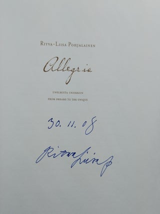 Allegria : Unelmista uniikkiin = From Dreams to the Unique - Signed